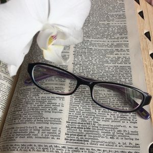 NINE WEST blue and purple glasses frames